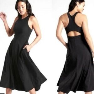 Athleta Black Midi Dress